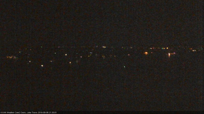 Lake Travis webcam, August 6, 2016 8:35 PM CT