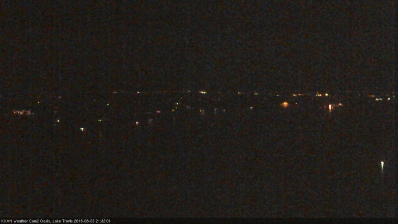 Lake Travis webcam, August 6, 2016 8:55 PM CT