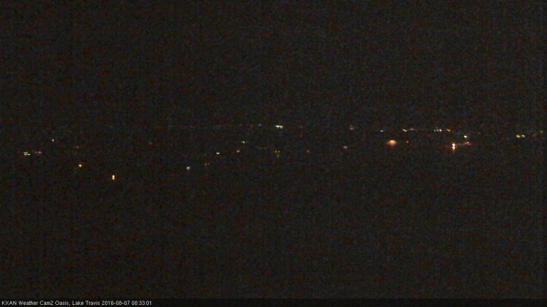 Lake Travis webcam, August 6, 2016 11:40 PM CT