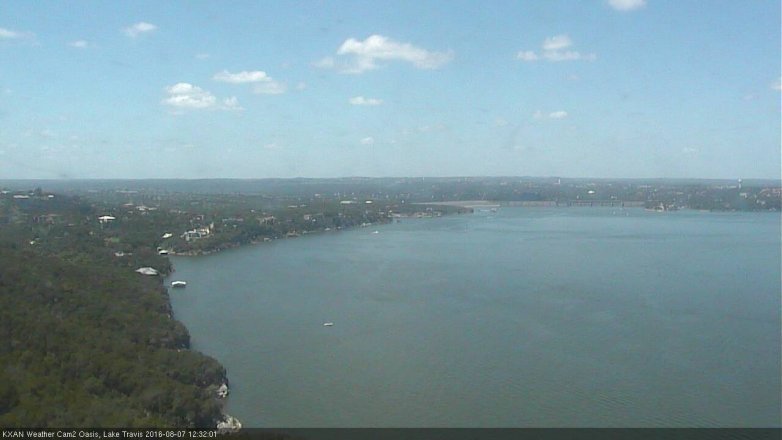 Lake Travis webcam, August 7, 2016 11:35 AM CT