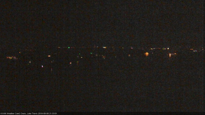 Lake Travis webcam, August 8, 2016 8:40 PM CT