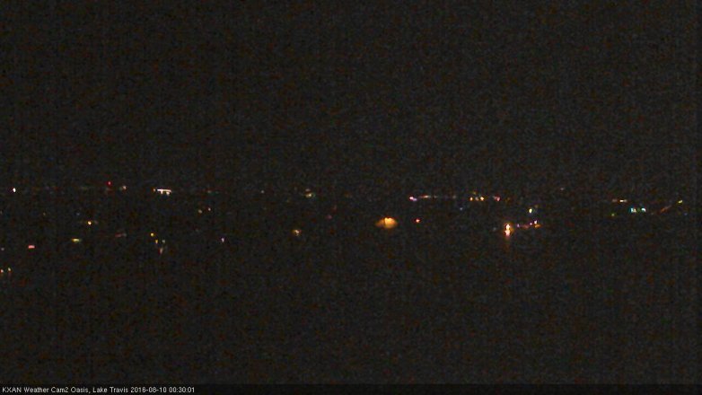 Lake Travis webcam, August 9, 2016 12:00 AM CT