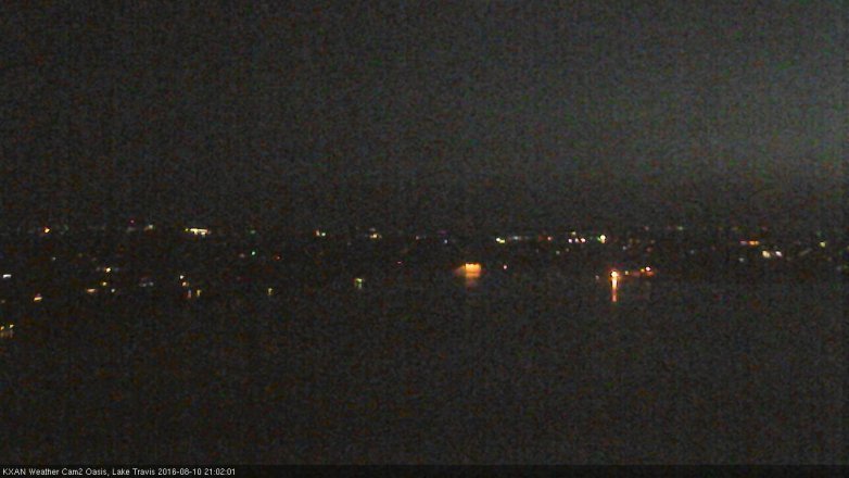 Lake Travis webcam, August 10, 2016 8:30 PM CT
