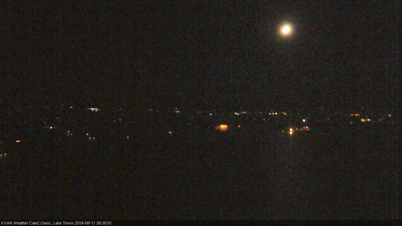 Lake Travis webcam, August 10, 2016 12:00 AM CT