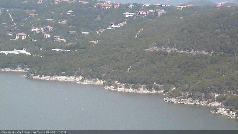 Lake Travis webcam, August 11, 2016 11:35 AM CT