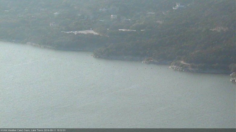 Lake Travis webcam, August 11, 2016 5:35 PM CT
