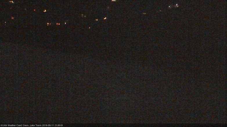 Lake Travis webcam, August 11, 2016 8:05 PM CT