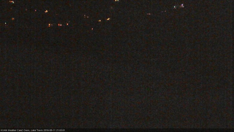 Lake Travis webcam, August 11, 2016 8:25 PM CT