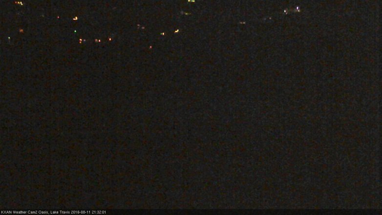 Lake Travis webcam, August 11, 2016 8:55 PM CT