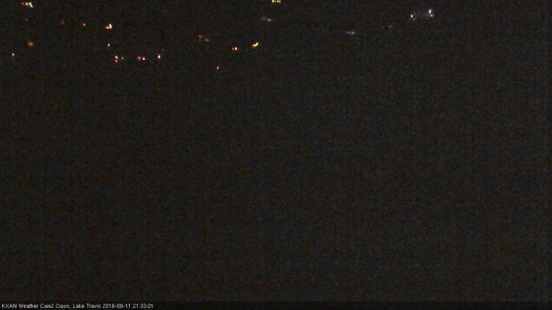 Lake Travis webcam, August 11, 2016 9:05 PM CT