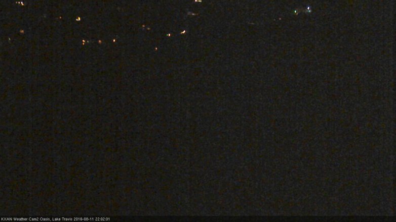 Lake Travis webcam, August 11, 2016 9:10 PM CT