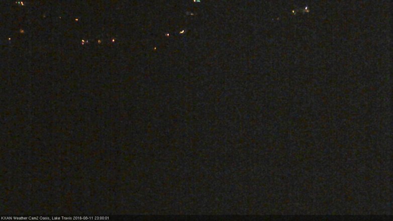 Lake Travis webcam, August 11, 2016 10:20 PM CT