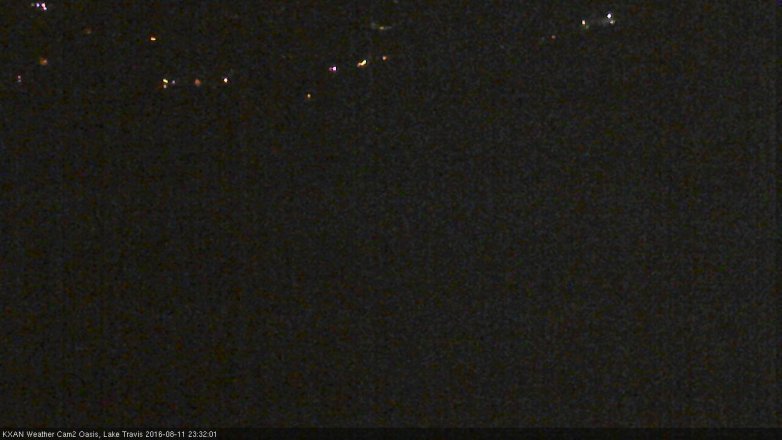 Lake Travis webcam, August 11, 2016 10:45 PM CT