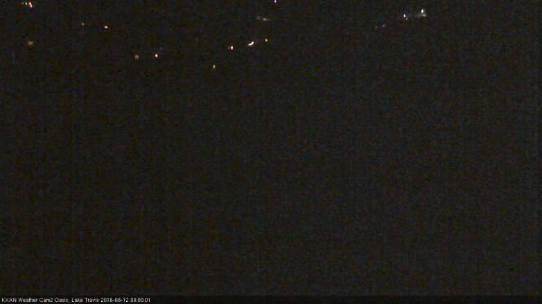 Lake Travis webcam, August 11, 2016 11:15 PM CT