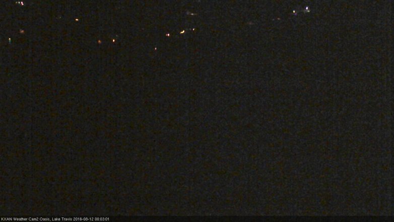 Lake Travis webcam, August 11, 2016 11:30 PM CT