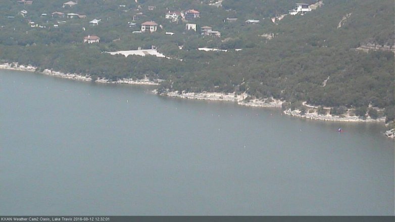 Lake Travis webcam, August 12, 2016 11:35 AM CT