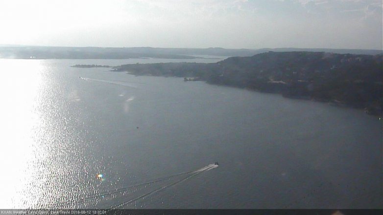 Lake Travis webcam, August 12, 2016 5:40 PM CT
