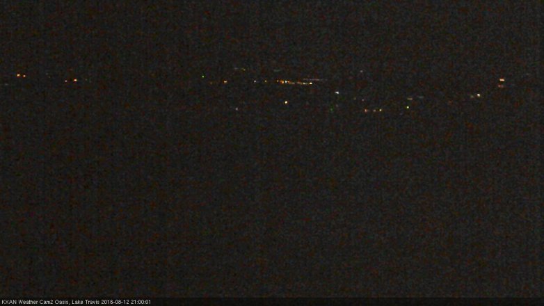 Lake Travis webcam, August 12, 2016 8:20 PM CT