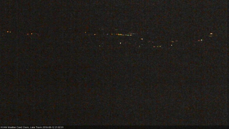 Lake Travis webcam, August 12, 2016 8:30 PM CT