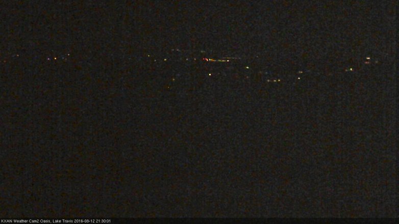 Lake Travis webcam, August 12, 2016 8:35 PM CT