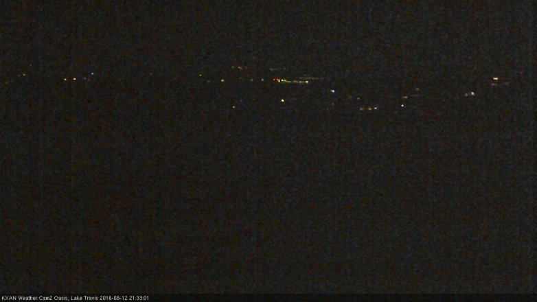 Lake Travis webcam, August 12, 2016 8:45 PM CT