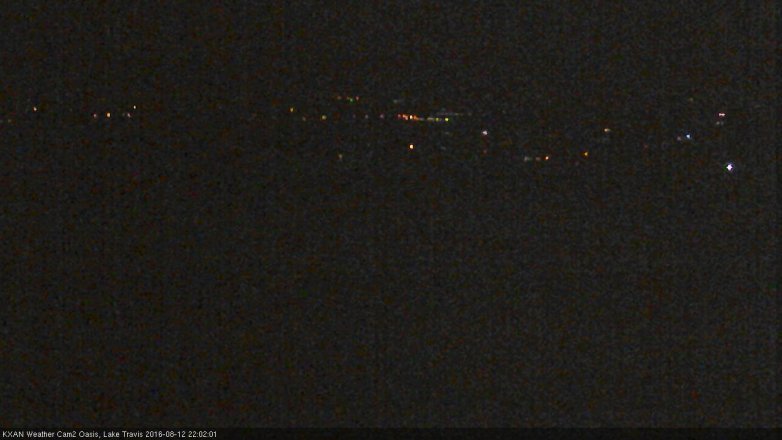 Lake Travis webcam, August 12, 2016 9:10 PM CT