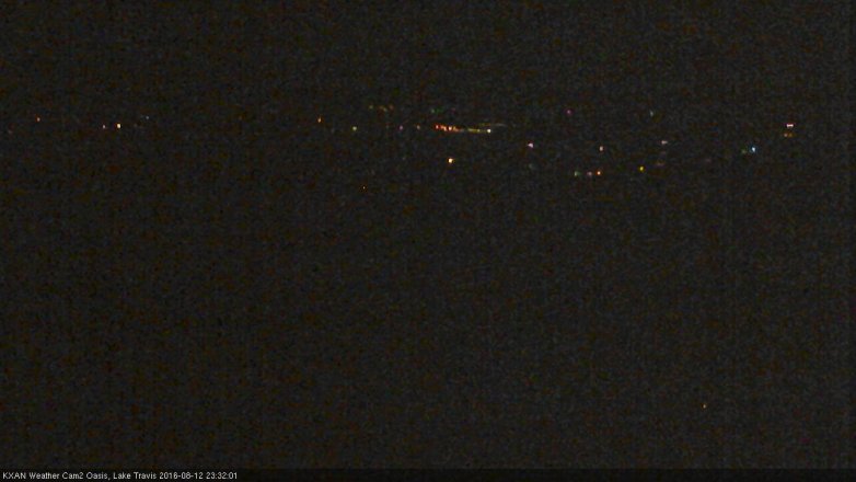 Lake Travis webcam, August 12, 2016 10:35 PM CT