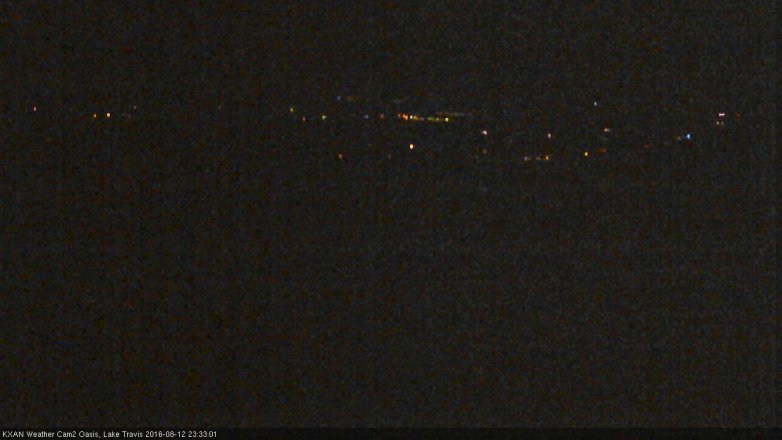 Lake Travis webcam, August 12, 2016 10:55 PM CT