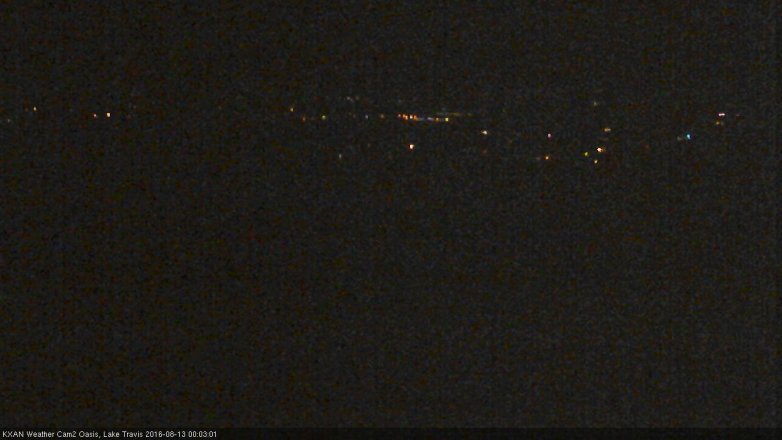 Lake Travis webcam, August 12, 2016 11:20 PM CT