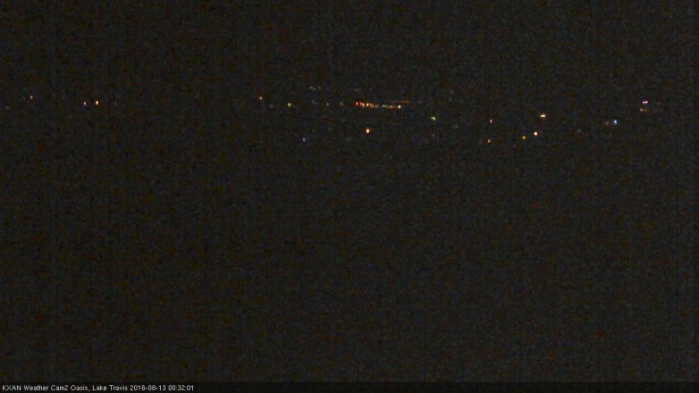 Lake Travis webcam, August 12, 2016 11:35 PM CT