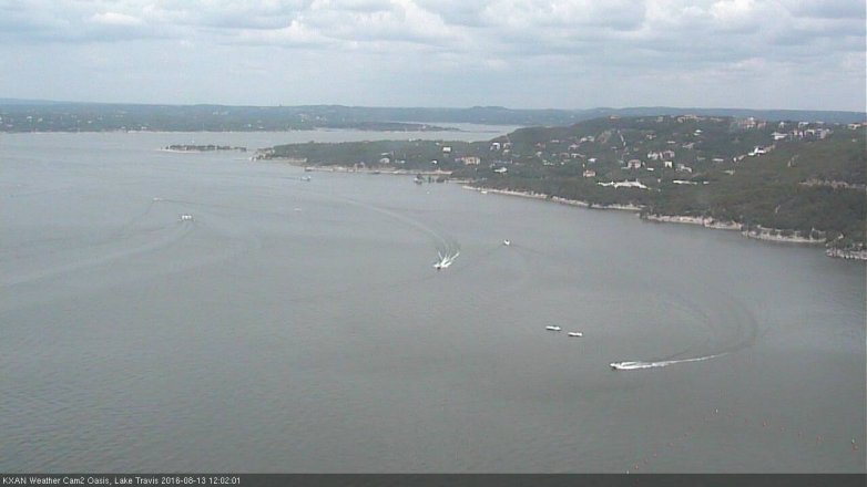 Lake Travis webcam, August 13, 2016 11:15 AM CT