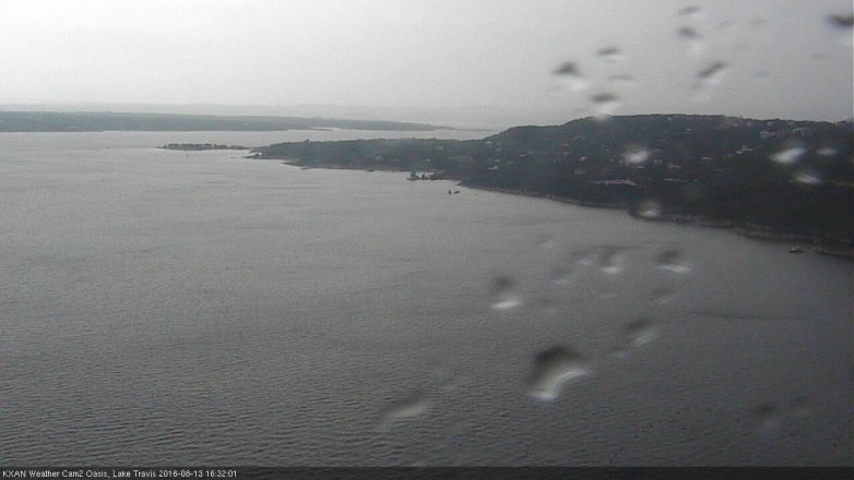 Lake Travis webcam, August 13, 2016 3:50 PM CT
