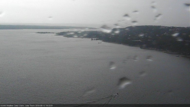 Lake Travis webcam, August 13, 2016 3:55 PM CT