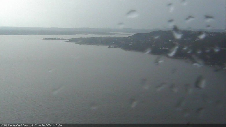 Lake Travis webcam, August 13, 2016 4:25 PM CT