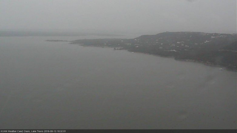 Lake Travis webcam, August 13, 2016 5:40 PM CT
