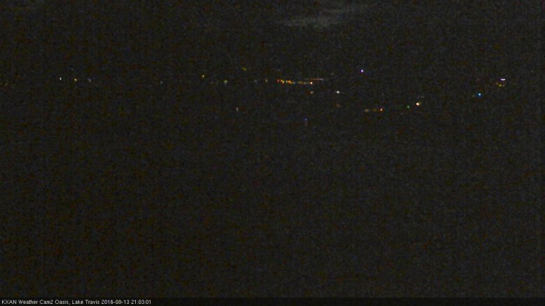 Lake Travis webcam, August 13, 2016 8:15 PM CT