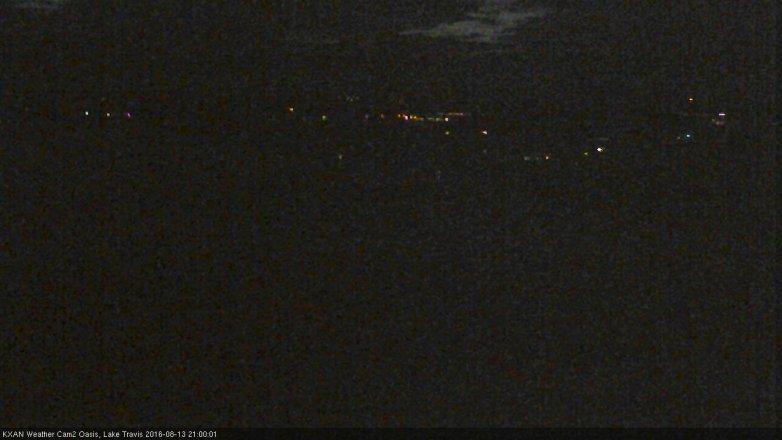 Lake Travis webcam, August 13, 2016 8:20 PM CT