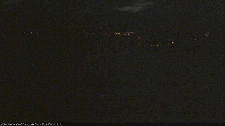 Lake Travis webcam, August 13, 2016 8:25 PM CT