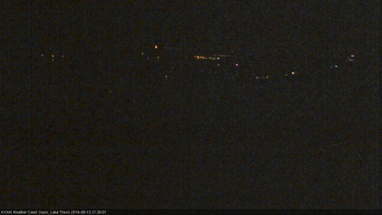 Lake Travis webcam, August 13, 2016 8:45 PM CT