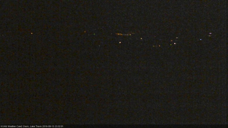 Lake Travis webcam, August 13, 2016 10:40 PM CT
