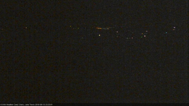 Lake Travis webcam, August 13, 2016 10:45 PM CT