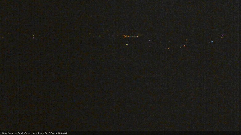 Lake Travis webcam, August 13, 2016 11:10 PM CT