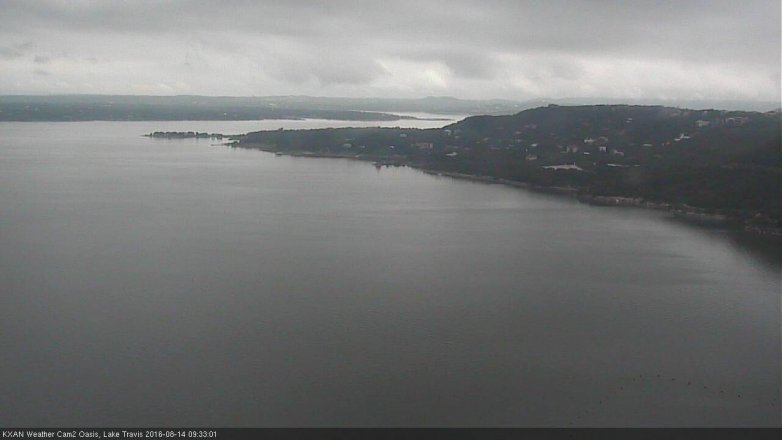 Lake Travis webcam, August 14, 2016 9:00 AM CT
