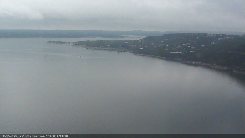 Lake Travis webcam, August 14, 2016 9:15 AM CT