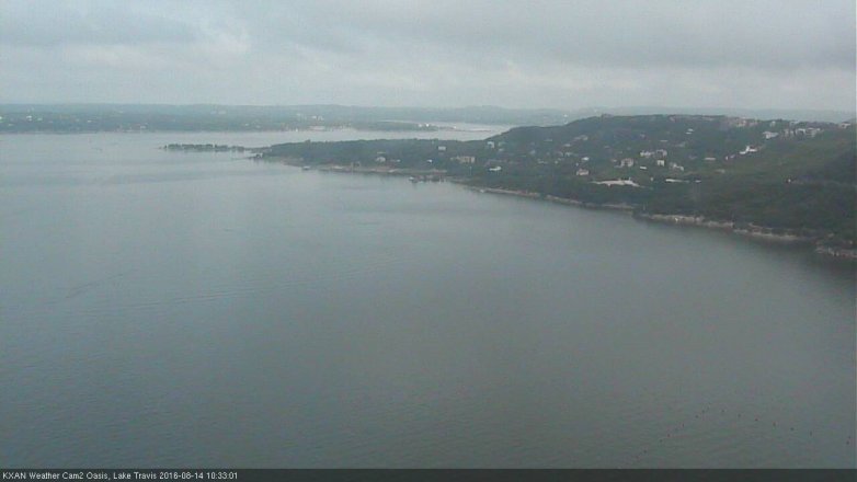 Lake Travis webcam, August 14, 2016 10:00 AM CT