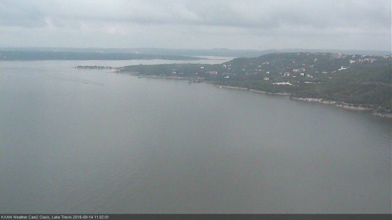 Lake Travis webcam, August 14, 2016 10:05 AM CT