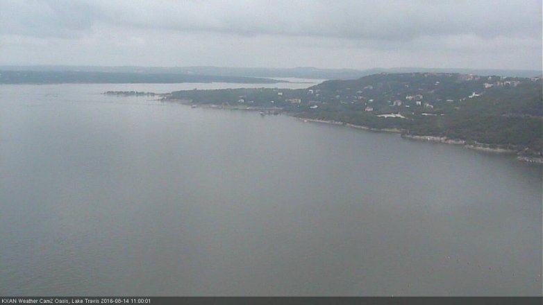 Lake Travis webcam, August 14, 2016 10:30 AM CT