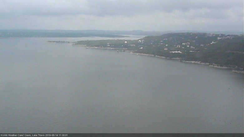 Lake Travis webcam, August 14, 2016 10:35 AM CT