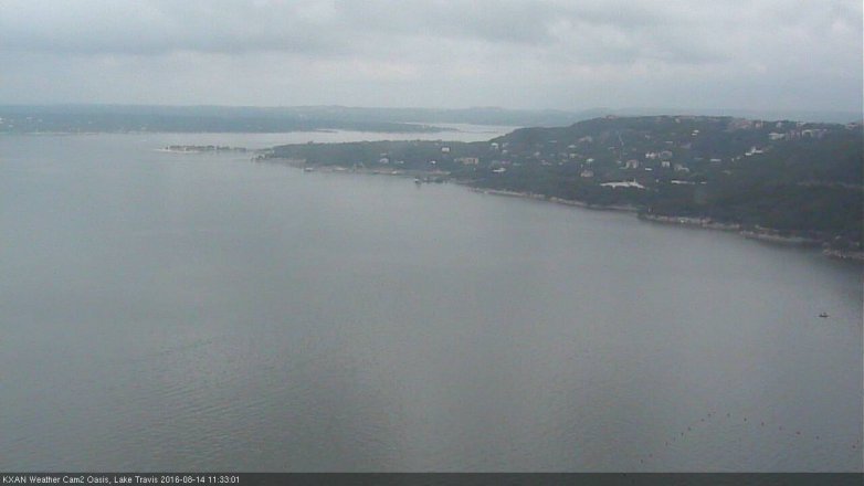 Lake Travis webcam, August 14, 2016 11:00 AM CT