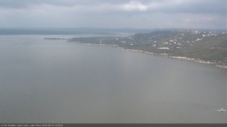 Lake Travis webcam, August 14, 2016 11:20 AM CT